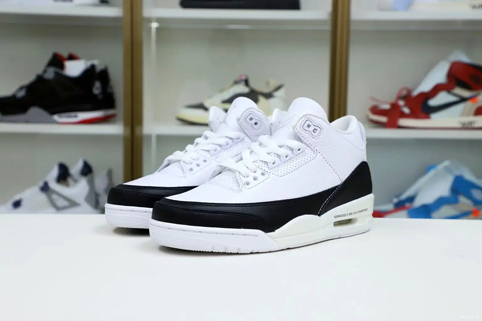 'WHITE' JORDAN DESIGN FRAGMENT RETRO 3 X AIR SP Kimikick 0703